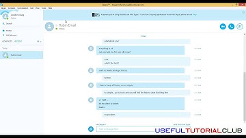 How do I delete my chat history in Skype for windows computer