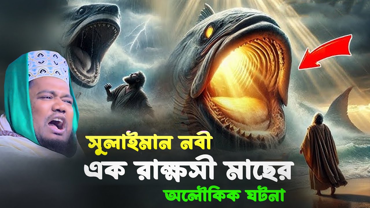 সোলাইমান নবী ও এক রাক্ষসী মাছের অলৌকিক ঘটনা। ক্বারী রুহল আমিন সিদ্দিকী। Qari Ruhol Amin Siddiki