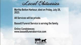 Obits for August 1, 2023