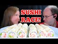 ASMR SUSHI RACE MUKBANG EATING SOUNDS