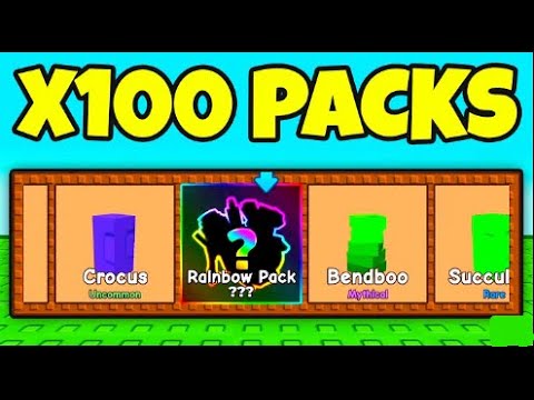 I OPENED 100 CRAFTER SEED PACKS ON GROW A GARDEN - YouTube