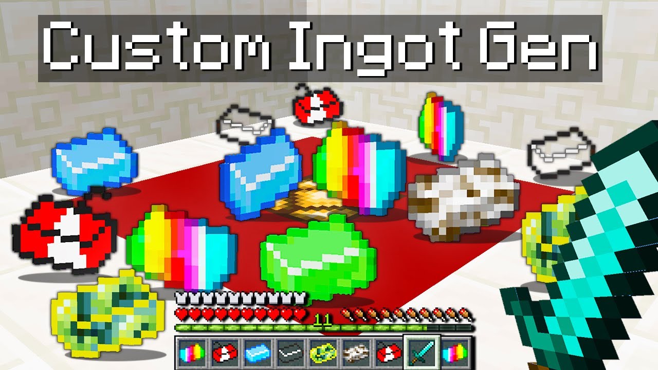 Minecraft Bedwars but I added custom ingot generators...
