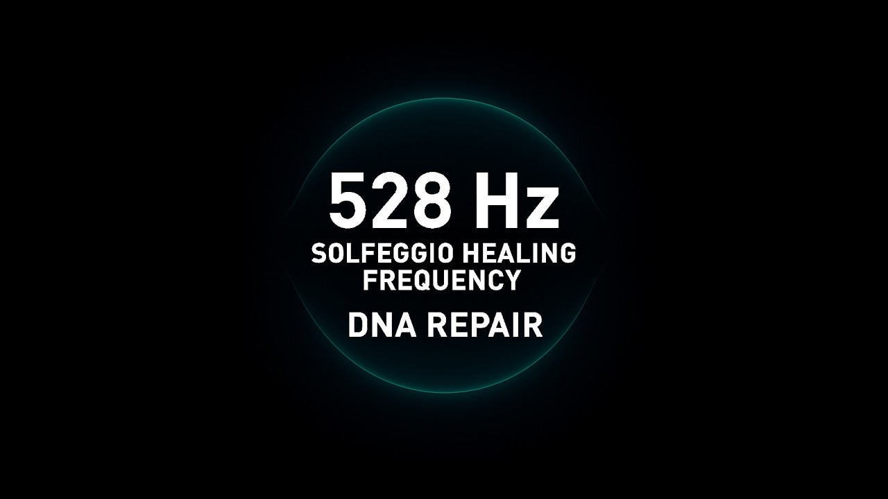528 Hz Solfeggio Tone — Personal Power & Transformation, Solar Plexus Chakra (Black Screen)