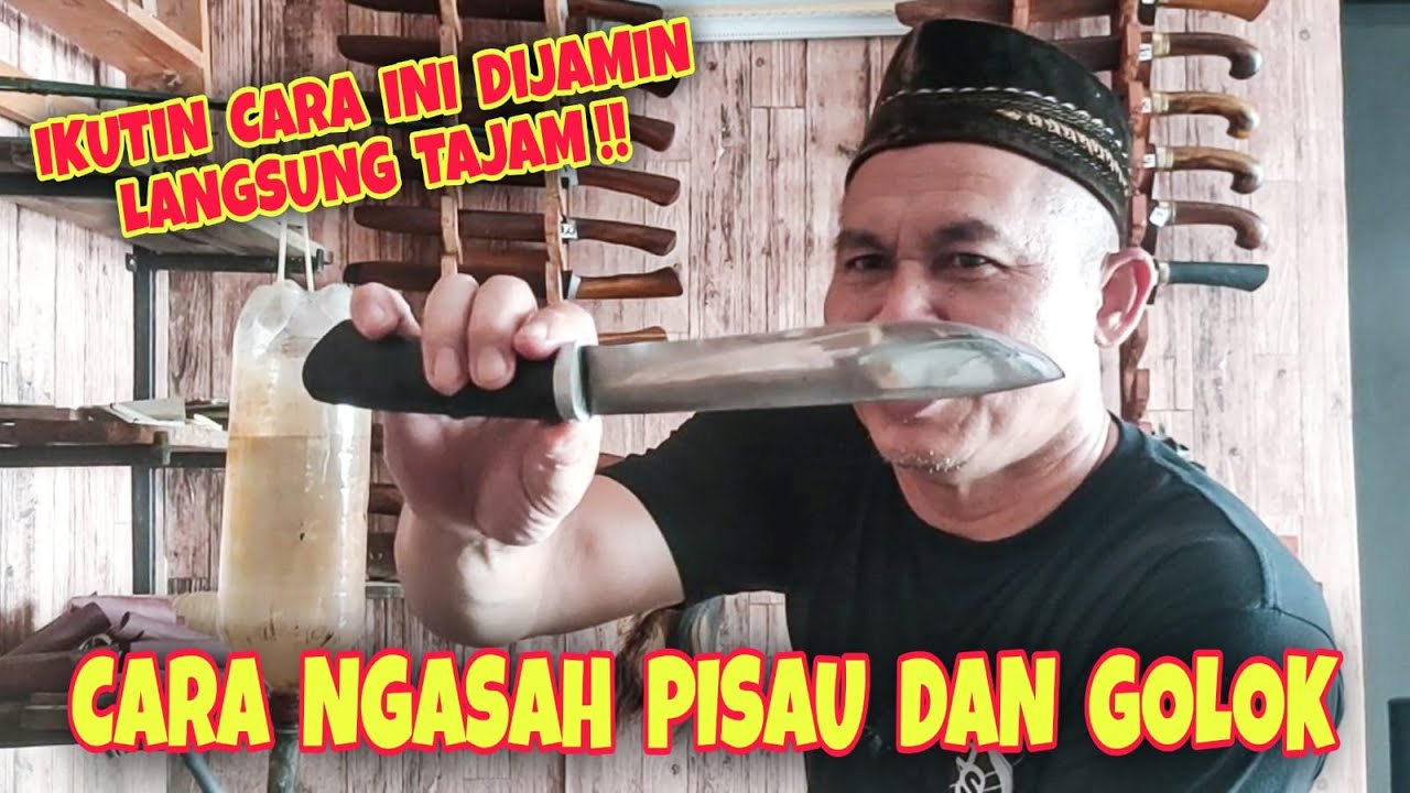CARA NGASAH GOLOK SAMPAI TAJAM ‼️
