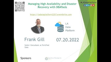 Managing HADR with DBA Tools by Frank Gill
