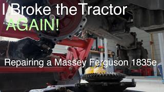 063 - Repairing Broken Massey Ferguson 1835e Tractor Front 4WD Portal Axle Downshaft