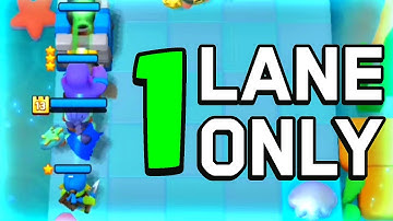 Can You Win Using ONLY 1 LANE in Clash Mini?