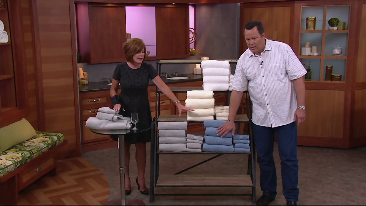 Northern Nights 8 Piece Luxury 100% Cotton Generous Size Bath Towel Set on QVC