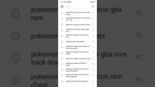 Pokemon victory fire cheats (rare candy)