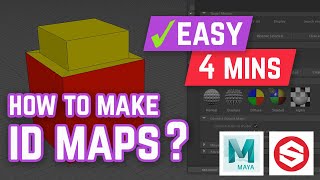 2 ways to make ID MAPS (Maya & Substance Painter)