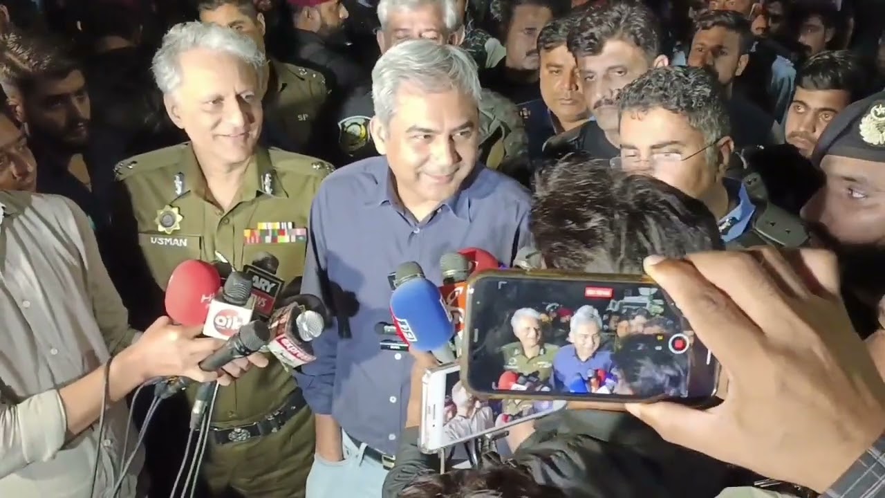 Interior Minister Mohsin Naqvi Press conference with IG Islamabad & IG Punjab in D chowk Islamabad