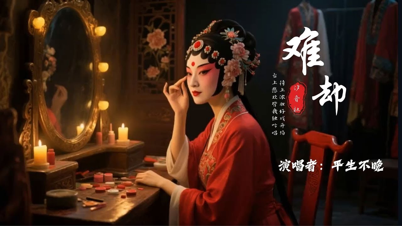 平生不晚《難卻》「待上濃妝好戲開場 臺上悲歡皆我獨吟唱」 [Chinoiserie] ♫ 熱門古風歌曲動態歌詞