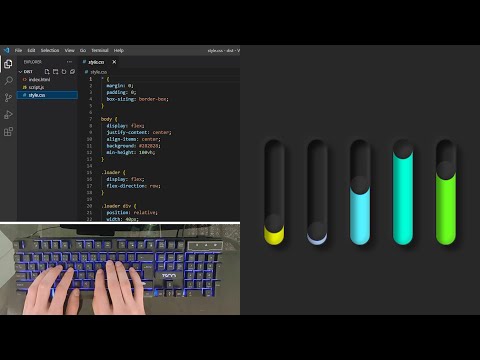 ASMR Programming - Creative CSS Neumorphism Animation Effects - No Talking