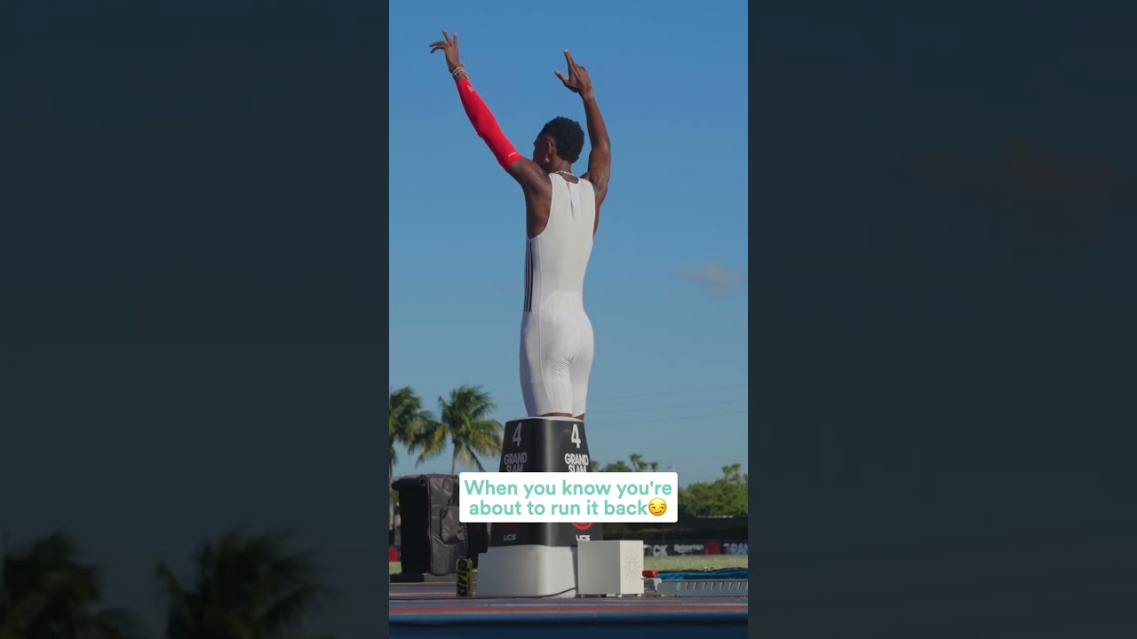 Alison Dos Santos ran it back !