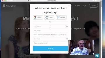 How to Sign up as a Student in ActivelyLearn.com