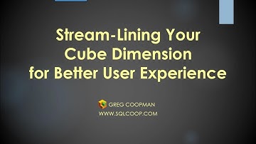 Creating User Friendly Dimensions - SSAS -  - Hands On Easy Demo!