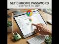 Set password in chrome🔏 #chrome #password