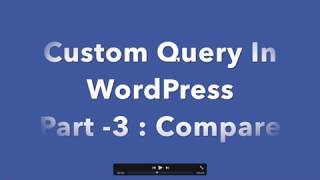 Celebrity #3 Custom Query In WordPress Part  3 Compare Profile