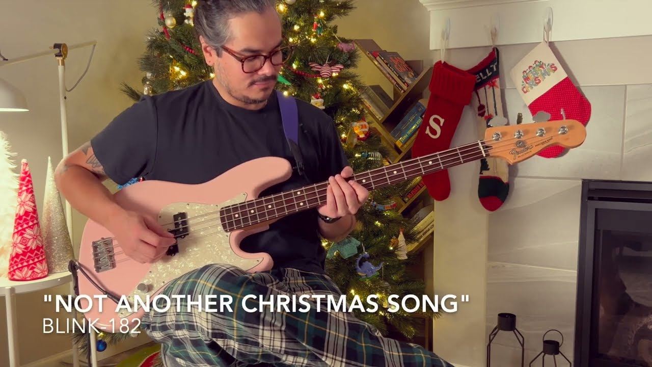 Blink-182 "Not Another Christmas Song" BASS COVER w/Fender Mark Hoppus Jazz Bass