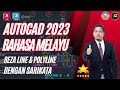 Cara Mudah Beza Line & Polyline Menggunakan AutoCAD 2023 Sari kata Bahasa Melayu