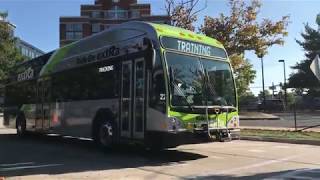Ride On ExtRa Bus on Route 101 in action at Rockville Metro Station (40' Gillig LF BRT)