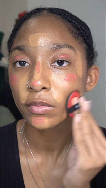 Trying Douyin makeup for Black girls! Inspo @miiblue.store