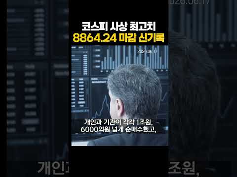 KOSPI Mencapai Rekor Tertinggi Baru di Penutupan 8864,24 (17/06/2026)
