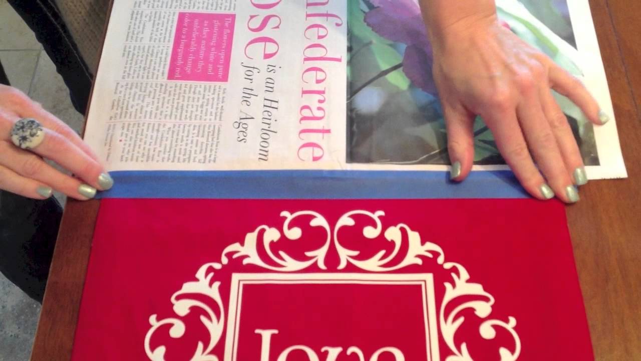 DIY Silk Screening With Uppercase Living Vinyl Lettering YouTube