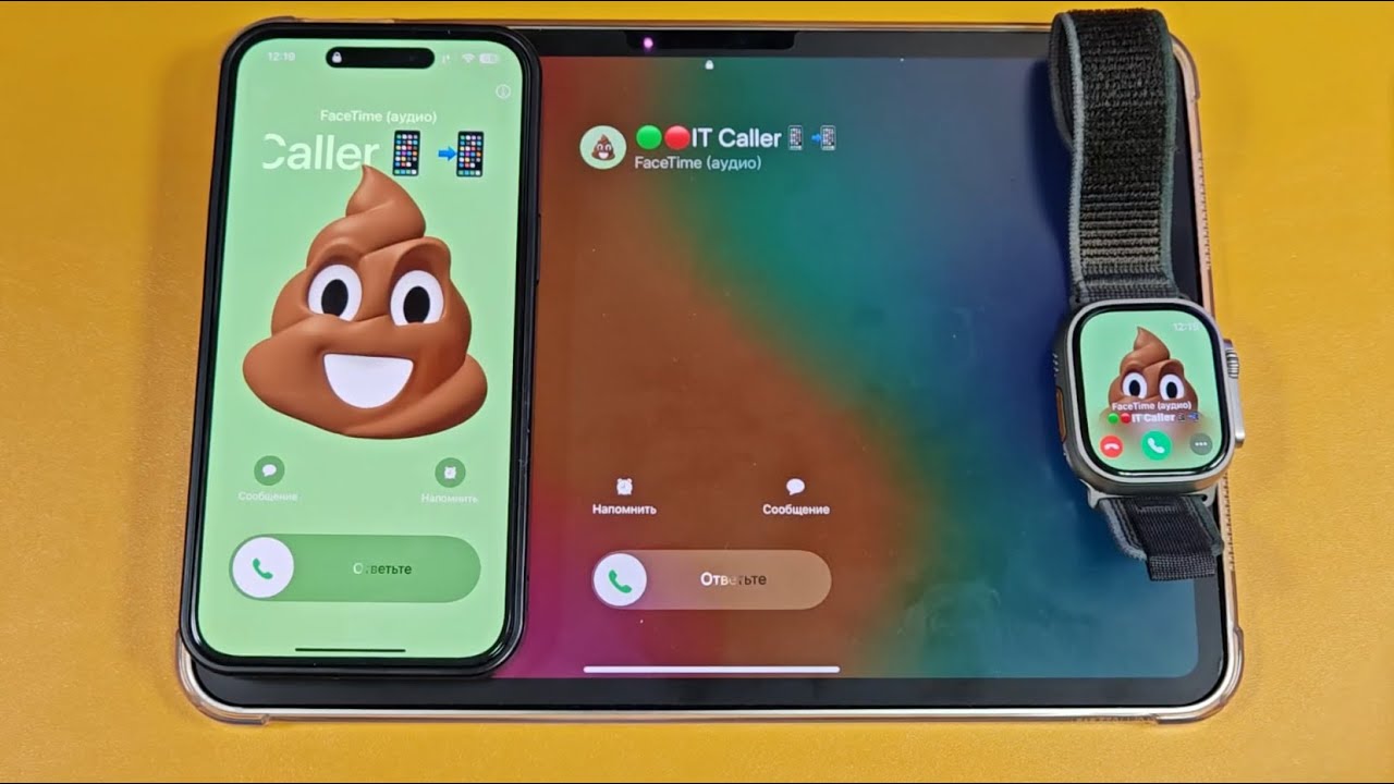 ALL TRIO APPLE INCOMING CALL ON IPAD PRO 11 2024 M4 - YouTube