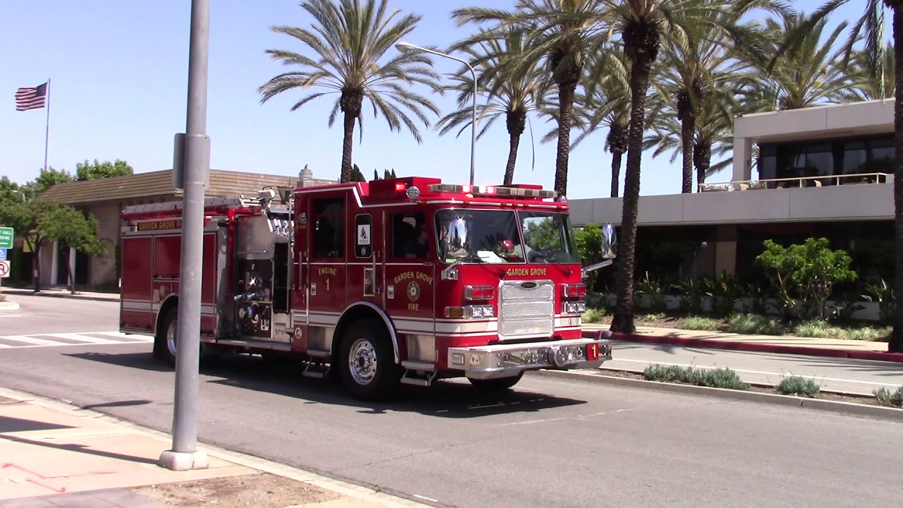 Garden Grove Fire Department Engine 1 Responding Youtube