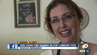 Video: Thief steals Rancho Bernardo bakery icon