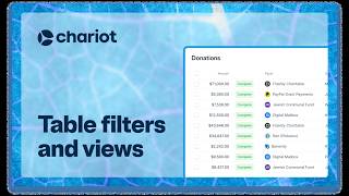 Table Filters & Custom Views