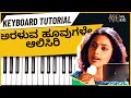 Araluva hoovugale  keyboard tutorial  with  notes  chords  bgm  supreet cb  ritardando 