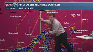 WDAM 7 Hattiesburg | Tornado Coverage (April 5th, 2022)