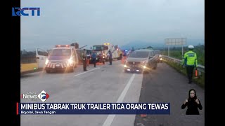 Minibus Tabrak Truk Trailer di Boyolali, 3 Orang Tewas #SeputariNewsSiang 25/11