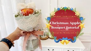 🍎How to make Christmas Apple bouquet || Christmas Apple Bouquet Tutorial || 圣诞节苹果花束教程 || 小香风苹果花束 🎄 screenshot 1