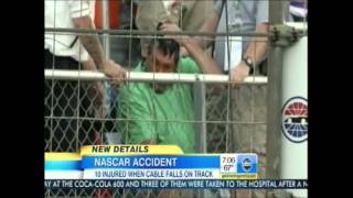 Camera Cable breaks at the Coca Cola 600 May 26, 2013