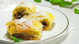 Восхитительный ЯБЛОЧНЫЙ ШТРУДЕЛЬ из теста фило. Рецепт от всегда Вкусно!