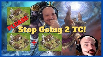 Seriously Stop Going 2 TCs | Ranked 1v1 Oranos vs Poseidon #aom #ageofempires