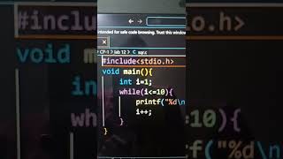 Famous Square of the number using while loop in C programming #cprogramming #coding Wealth