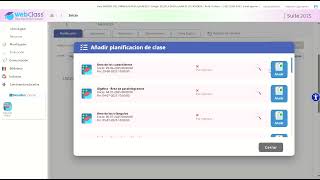 Importar planificaciones en Webclass