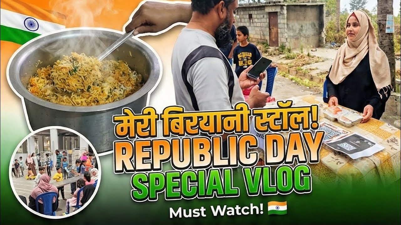 Republic Day Special: Lagaya Hamara Biryani Stall! 🇮🇳 | Fatima Obaid Vlog
