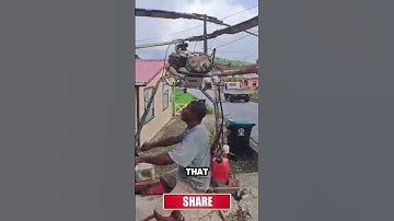 He Made a Helicopter at Home