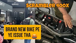 New Scrambler 400x pe ye Issue tha | Mandatory Tool kit and Med Kit bhi nehi dia Keerthi Triumph