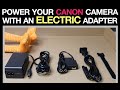 How to Power a Canon Rebel with an Electric Adapter (T6i T6s T7i T8i) F1TP ACK-E18 dummy battery