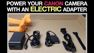 How to Power a Canon Rebel with an Electric Adapter (T6i T6s T7i T8i) F1TP ACK-E18 dummy battery