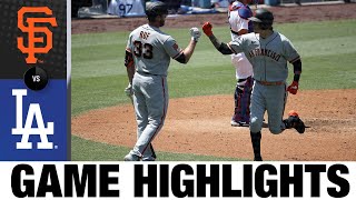 Wilmer Flores homers, turns two in 5-4 win | Giants-Dodgers Game Highlights 7\/25\/20
