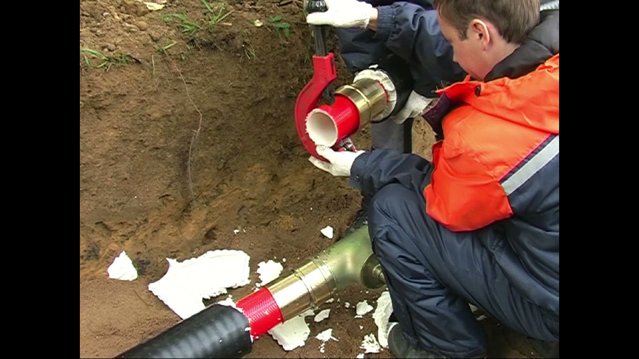 ТВЭЛ-ПЭКС, монтаж стыковых соединений трубопроводов - YouTube