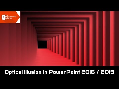 Optical illusion Animated Background in PowerPoint 2016 Tutorial