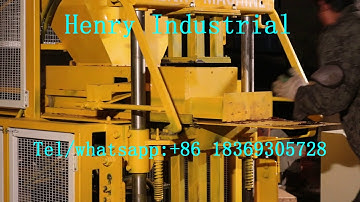 HR2 -10 hydraulic automatic Siemens motor soil  clay brick making machine in price